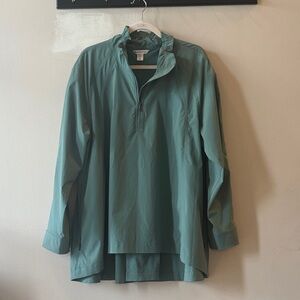 Athleta Teal Half Zip Jacket